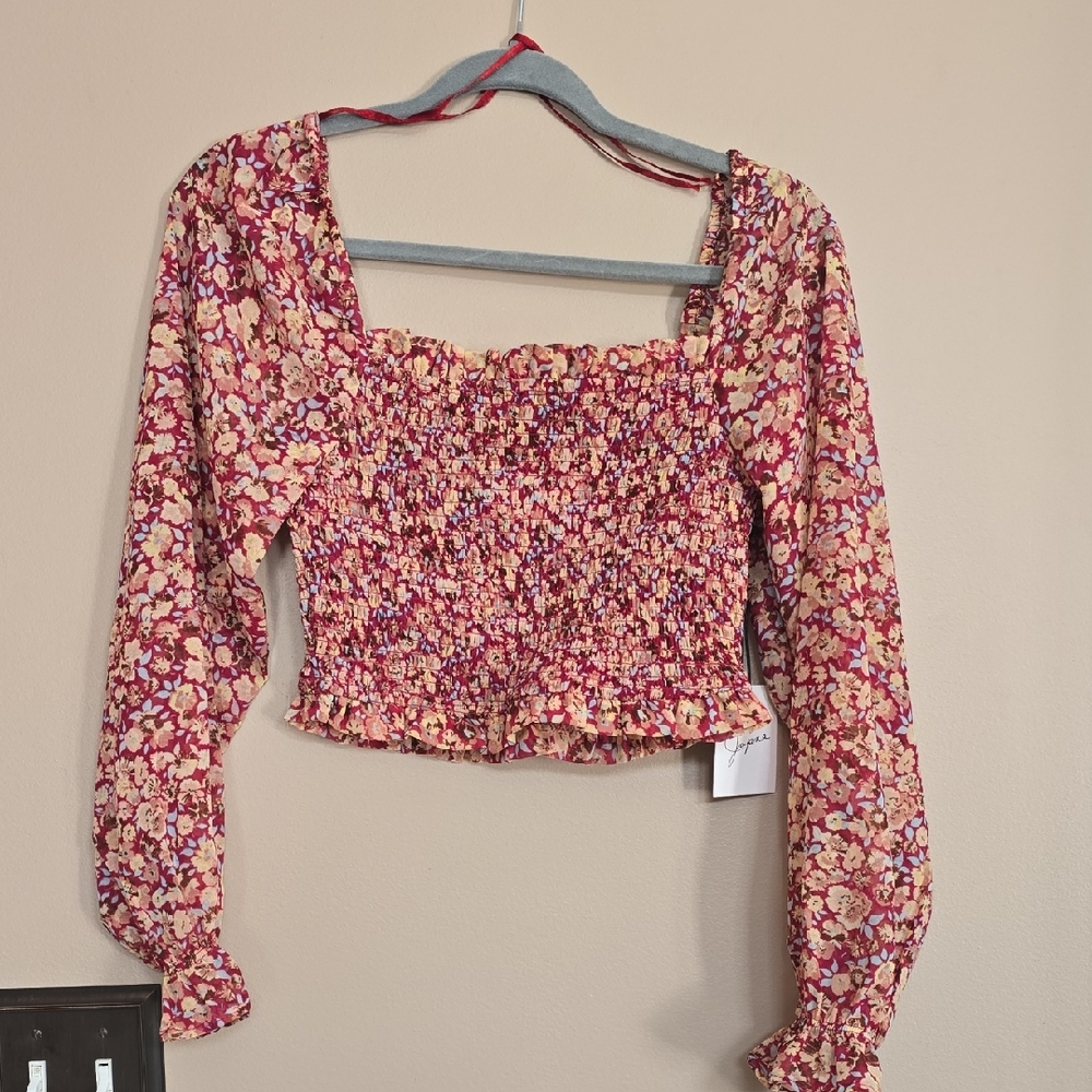 Floral Smocked Women's Top